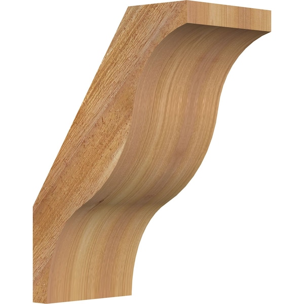 Ekena Millwork 6"W x 10"D x 14"H Funston Rough Sawn Knee Brace, Western Red Cedar BRC06X10X14FST00RWR - main